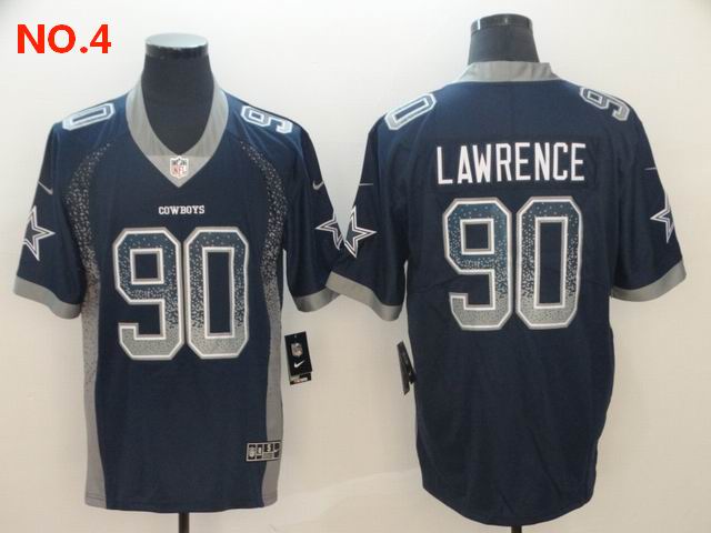 Men's Dallas Cowboys #90 DeMarcus Lawrence Jersey NO.4;